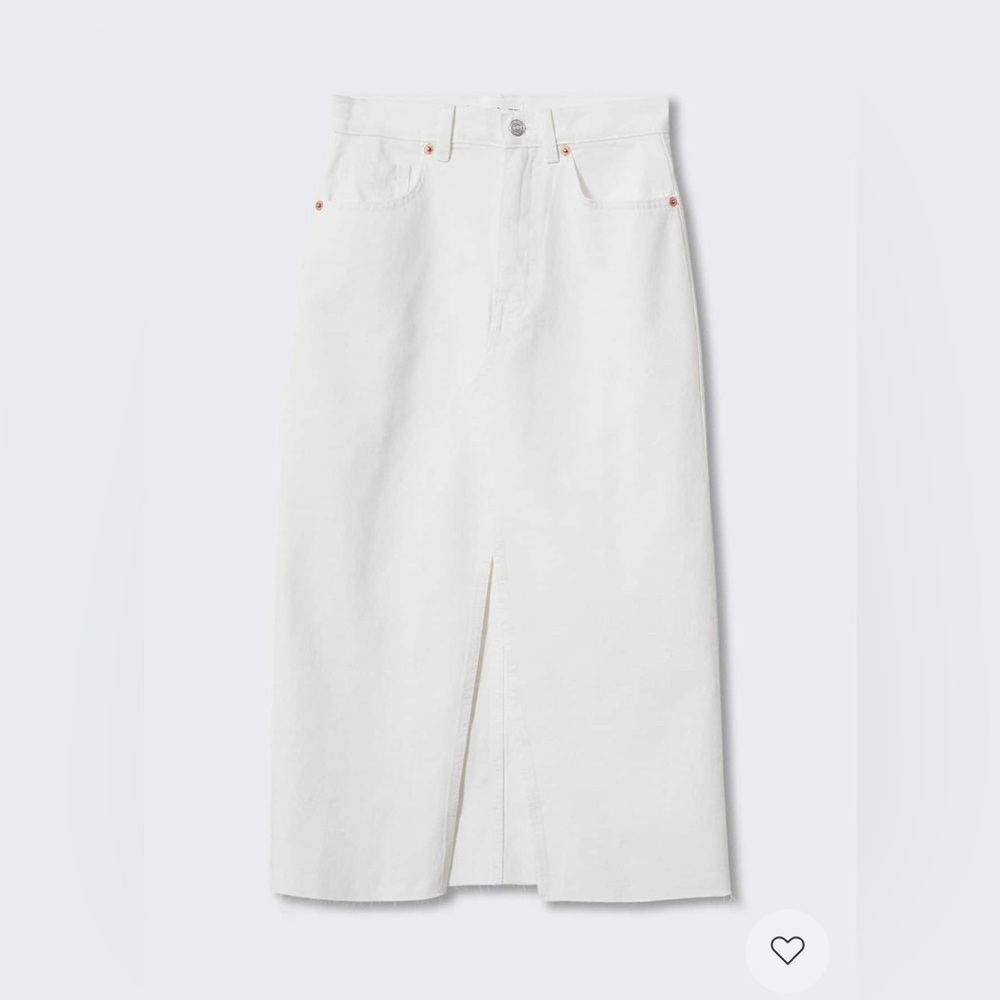 Mango Denim Midi Skirt